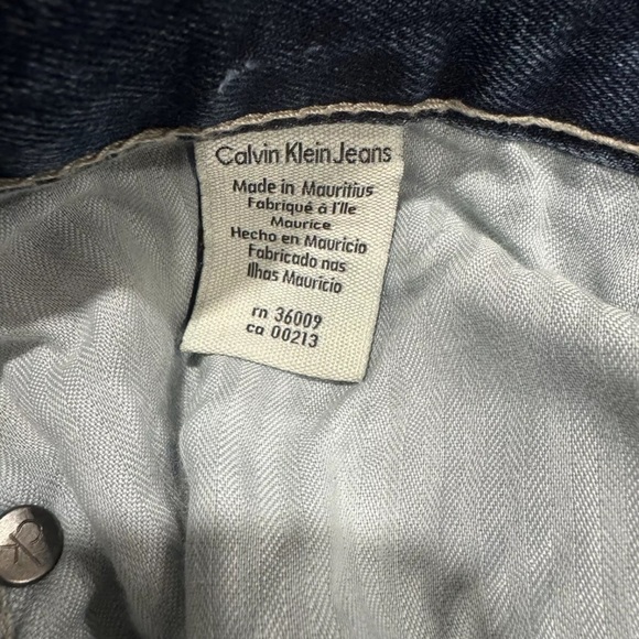 CALVIN KLEIN JEANS Women’s Denim Blue Jeans Straight Leg Mid Rise SIZE 30 X 32 - Picture 11 of 12